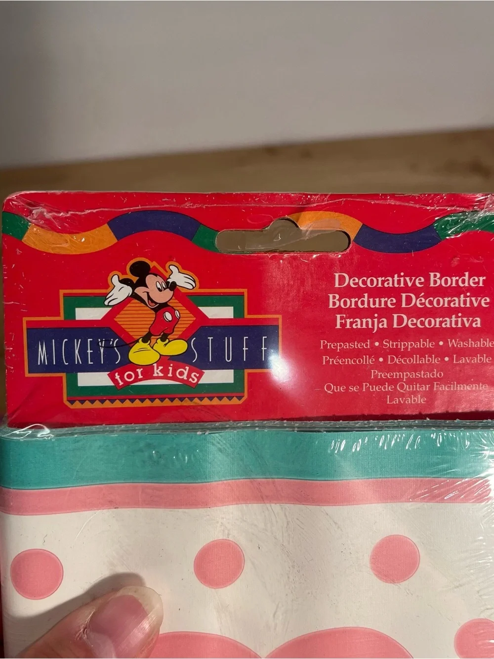 VTG Disney Minnie Mouse 90s Lot of 3 Pack Wallpaper Border Trim Mickey’s Stuff